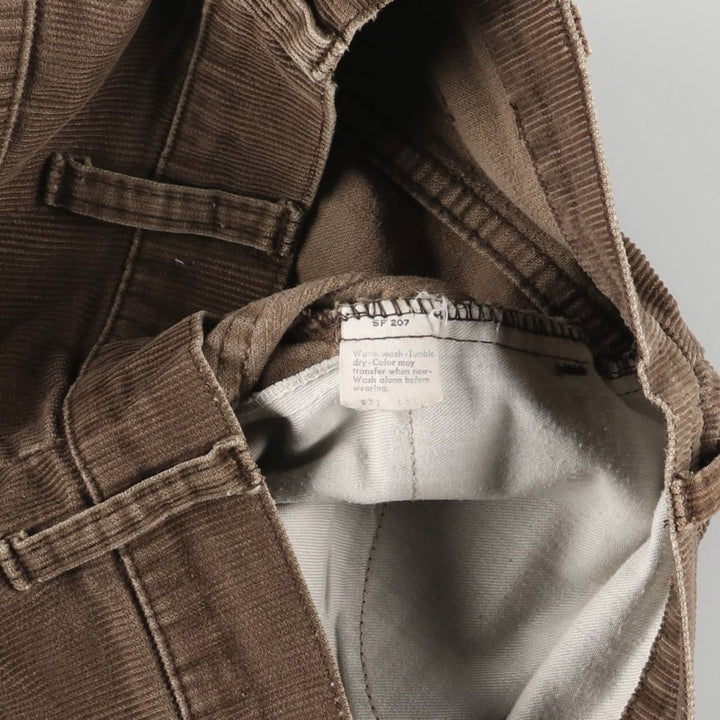 70'S Levi's 646-1529 Bell Bottom Corduroy Pants Women's Size L (w28) Vintage unknown brown type Vintage Second Hand