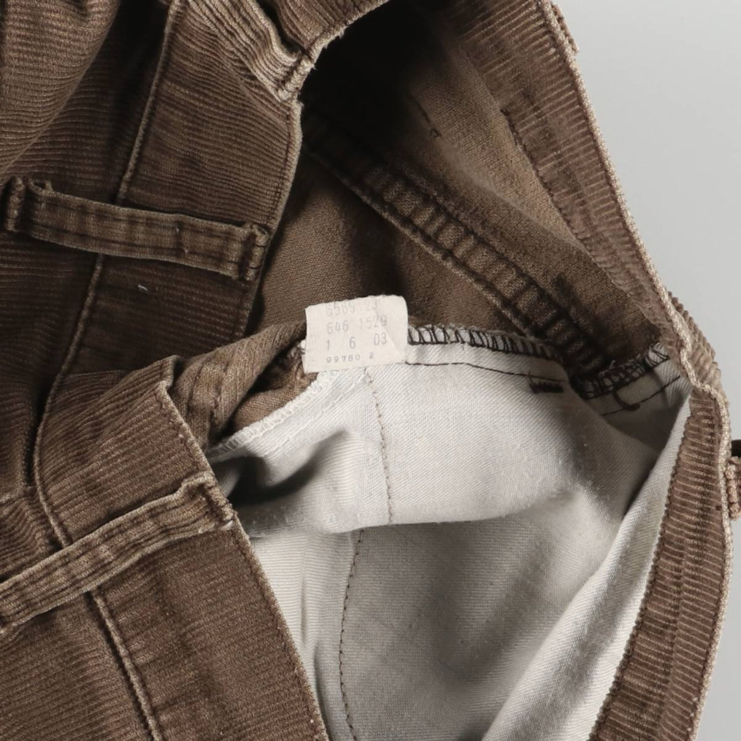 70'S Levi's 646-1529 Bell Bottom Corduroy Pants Women's Size L (w28) Vintage unknown brown type Vintage Second Hand