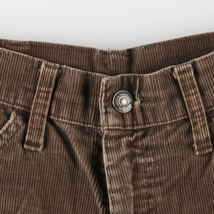 70'S Levi's 646-1529 Bell Bottom Corduroy Pants Women's Size L (w28) Vintage unknown brown type Vintage Second Hand