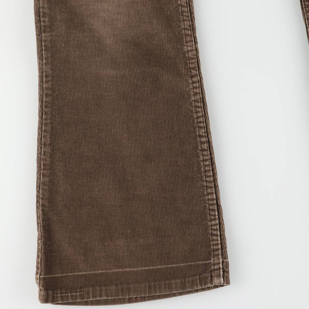 70'S Levi's 646-1529 Bell Bottom Corduroy Pants Women's Size L (w28) Vintage unknown brown type Vintage Second Hand