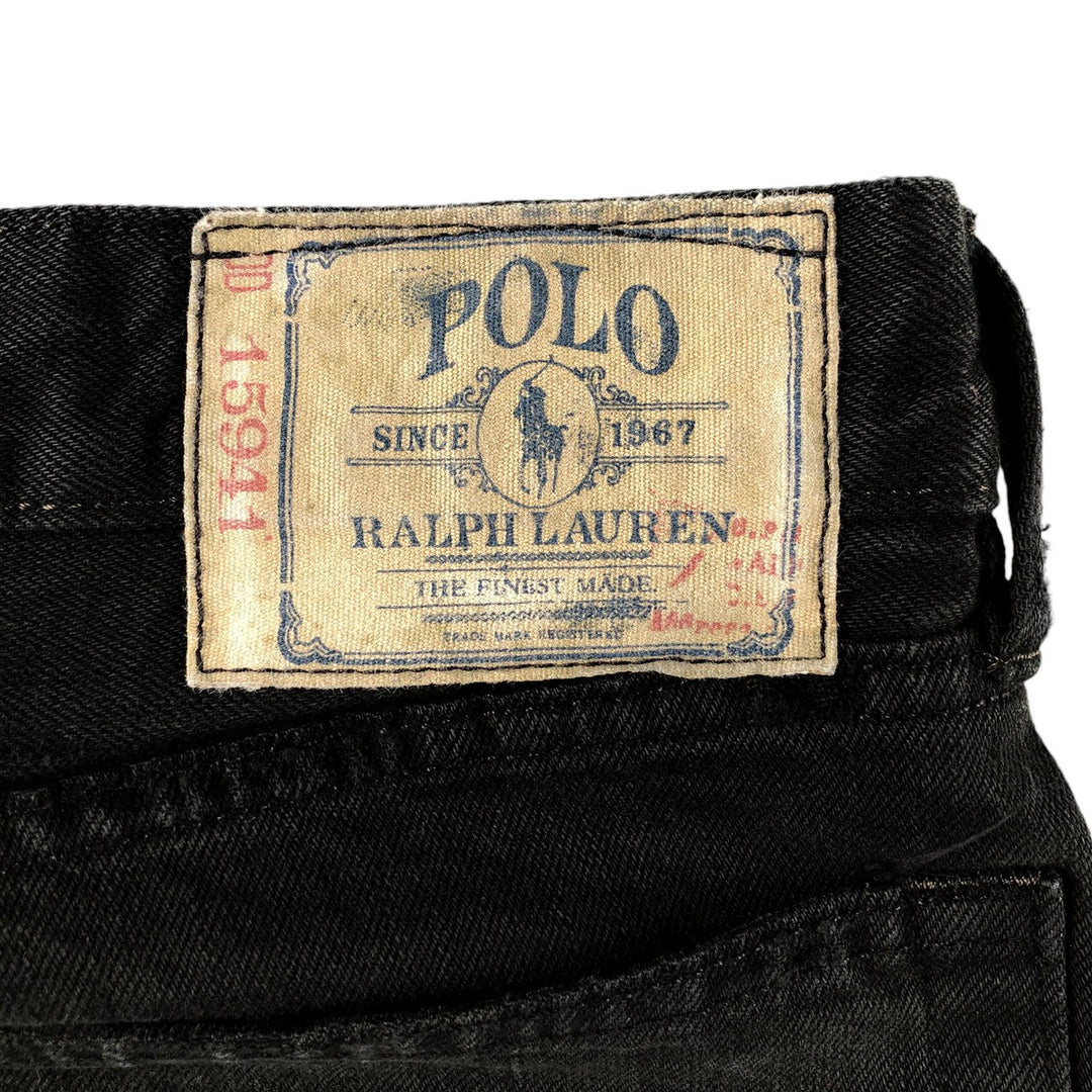 Ralph Lauren POLO RALPH LAUREN Black denim straight denim pants for men, W38 equivalent / eaa500729