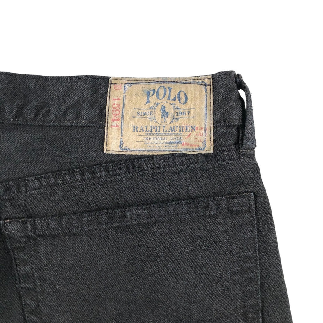 Ralph Lauren POLO RALPH LAUREN Black denim straight denim pants for men, W38 equivalent / eaa500729