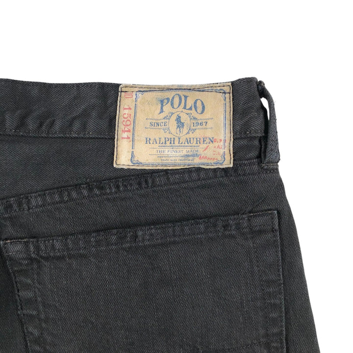 Ralph Lauren POLO RALPH LAUREN Black denim straight denim pants for men, W38 equivalent / eaa500729