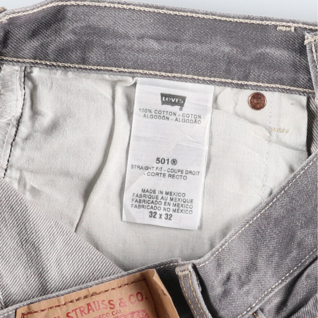 Levi's 501 STRAIGHT FIT straight denim pants for men, equivalent to w32 / eaa500745