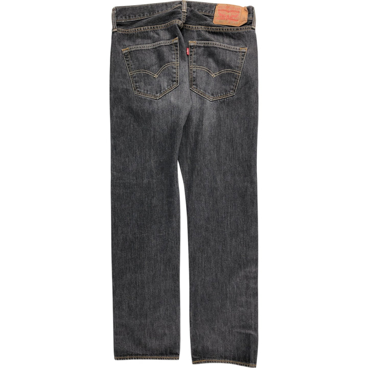 Levi's 00501-5808 Black Denim Straight Denim Pants Men's W33 equivalent / eaa500760