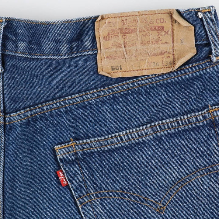 00'S Levi's Levi's 501 Euro Model Straight Denim Pants Made in England Men's W33 equivalent / eaa500771