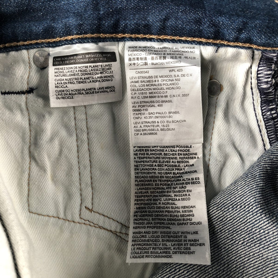 Levi's 501 straight denim pants for men, equivalent to W32 / eaa500774