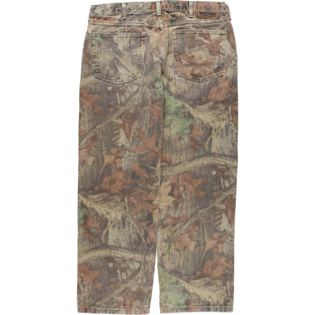 Wrangler Camouflage Pattern Real Tree Camo Double Knee Men's W35 equivalent / eaa500782