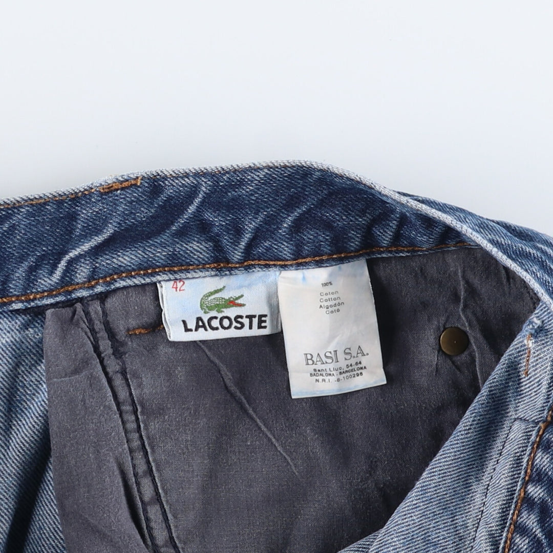 00s~ LACOSTE Straight Denim Pants Size 42 Men's W32 equivalent / eaa500791