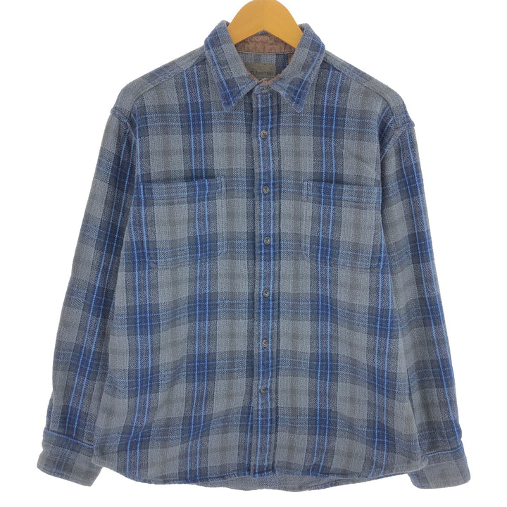 90s~00'S St. John's Bay Long Sleeve Heavy Flannel Check Shirt Men's Medium Vintage /eaa500841