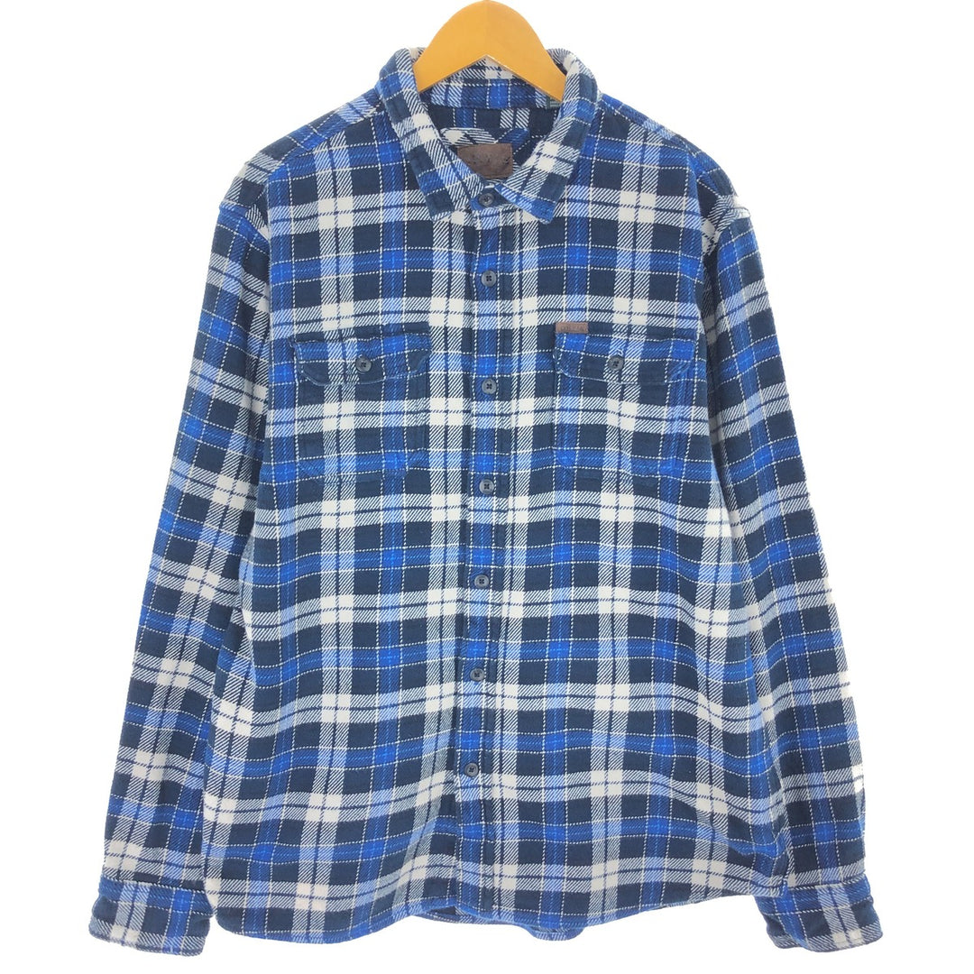 ORVIS Long Sleeve Heavy Flannel Check Shirt Men's XL /eaa500846