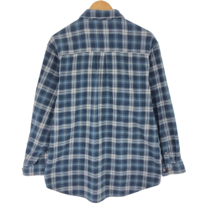 90s~00'S FIELD and STREAM Long Sleeve Heavy Flannel Check Shirt Men's L Size Vintage /eaa500847