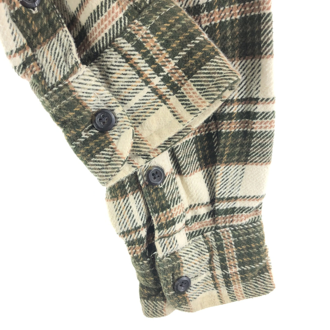 ORVIS Long Sleeve Heavy Flannel Check Shirt Men's M Size / eaa500851