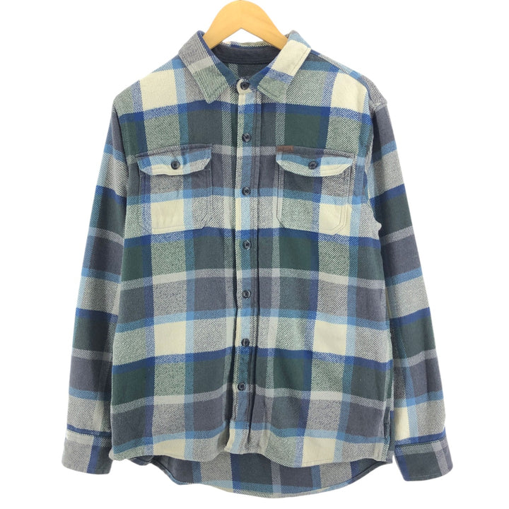 ORVIS Long Sleeve Heavy Flannel Check Shirt Men's M Size / eaa500857