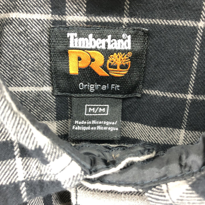 Timberland PRO SERIES ORIGINAL FIT Long Sleeve Flannel Check Shirt Men's M / eaa500866