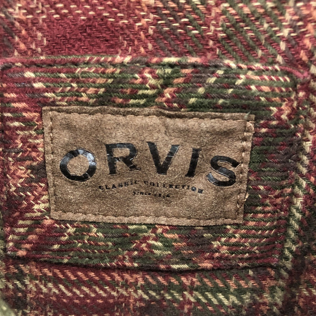 ORVIS Long Sleeve Heavy Flannel Check Shirt Men's XL /eaa500882