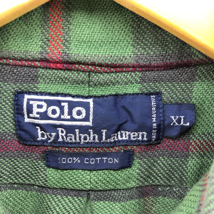 Ralph Lauren POLO by Ralph Lauren Long Sleeve Flannel Check Shirt Men's XL / eaa500890