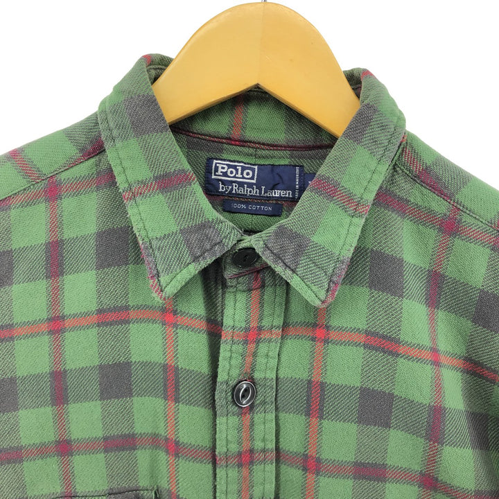 Ralph Lauren POLO by Ralph Lauren Long Sleeve Flannel Check Shirt Men's XL / eaa500890