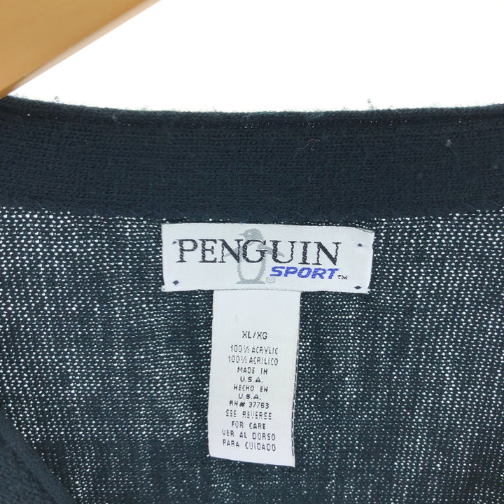 PENGUIN Acrylic Knit Cardigan Made in USA Men's XL /eaa500918