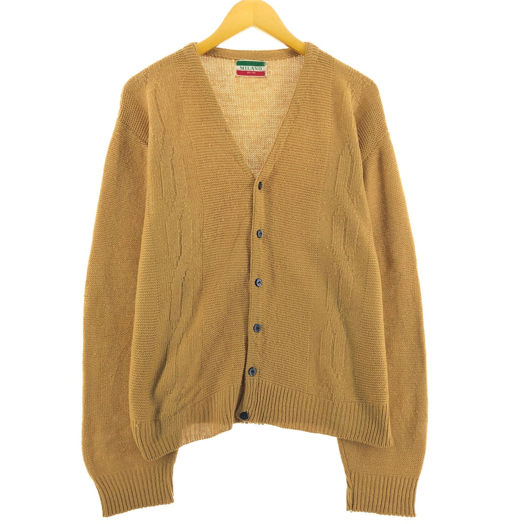 MILANO cable knit acrylic knit cardigan /eaa500919