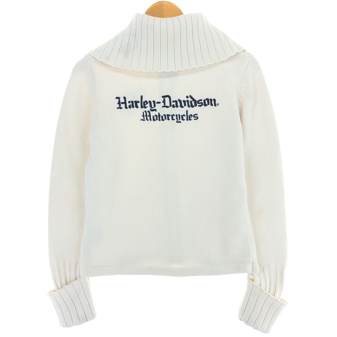 Harley-Davidson Cotton Knit Full Zip Sweater for Women (Size M) / eaa500997