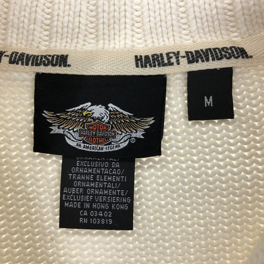 Harley-Davidson Cotton Knit Full Zip Sweater for Women (Size M) / eaa500997