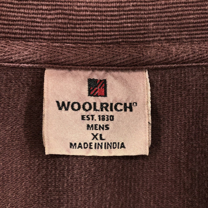 WOOLRICH Half-Zip Sweatshirt, Men's XL Size /eaa501000