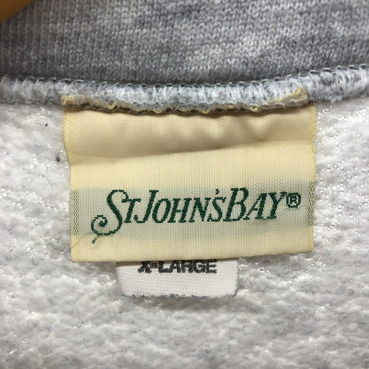 90'S St. John's Bay Half Zip Sweatshirt Trainer Made in USA Men's XL /eaa501005