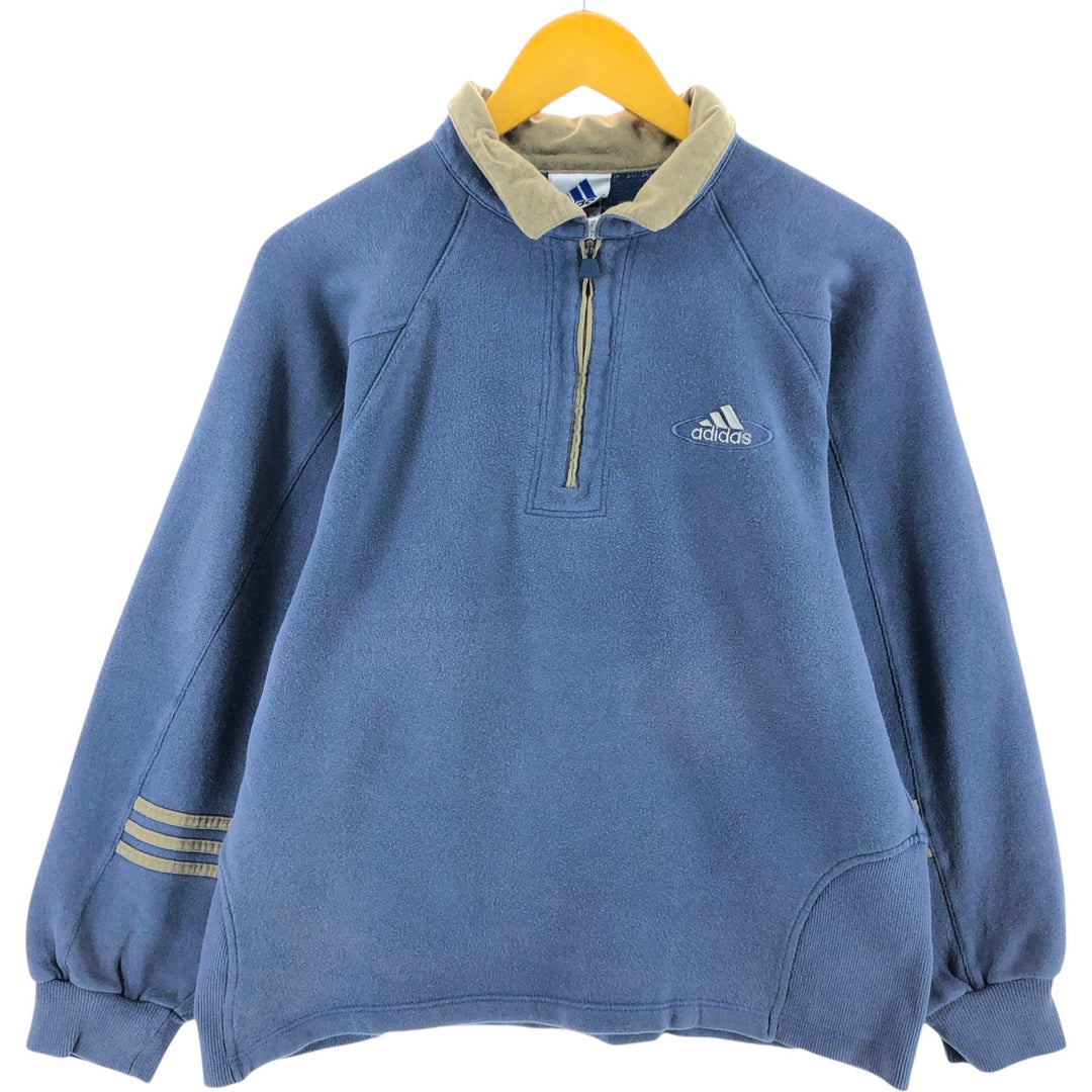 90'S Adidas collared half-zip sweatshirt, sweatshirt, men's size S, vintage / eaa501052