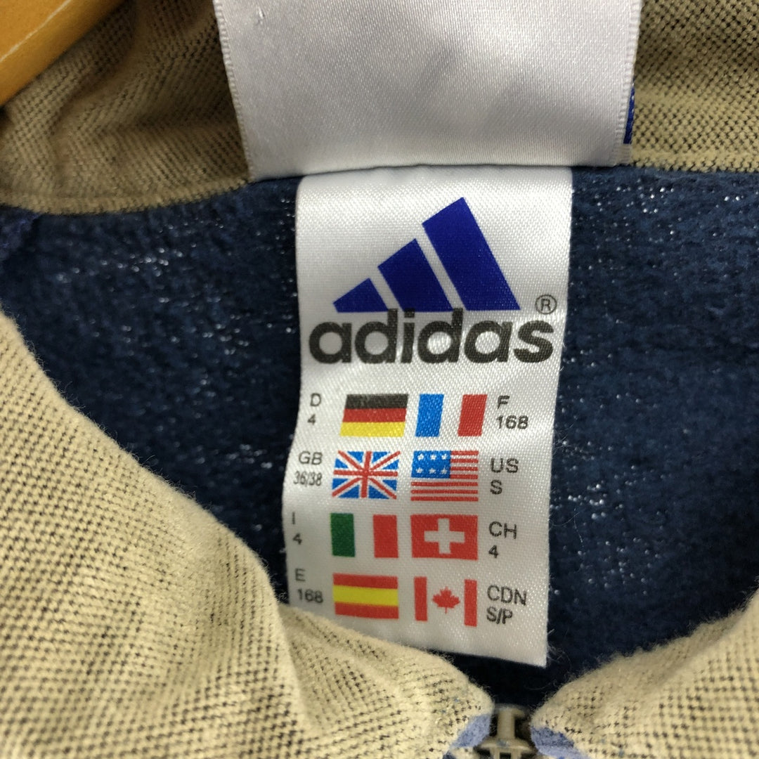 90'S Adidas collared half-zip sweatshirt, sweatshirt, men's size S, vintage / eaa501052