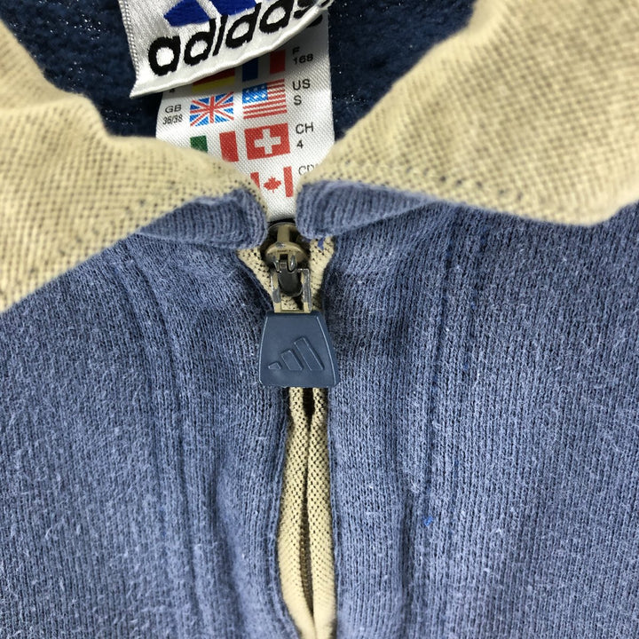 90'S Adidas collared half-zip sweatshirt, sweatshirt, men's size S, vintage / eaa501052
