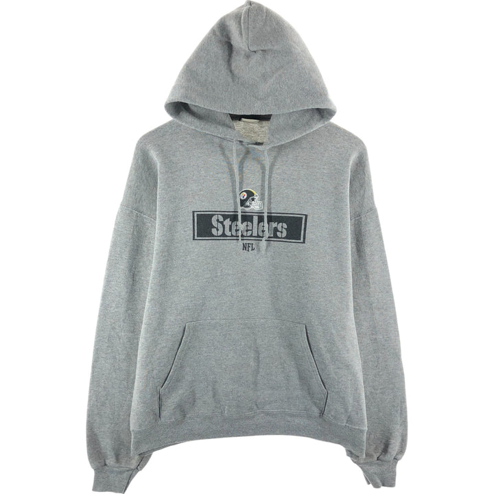 TEAM APPAREL NFL PITTSBURGH STEELERS Pittsburgh Steelers Pullover Hoodie, Men's Size L unclear gray type Vintage Second Hand