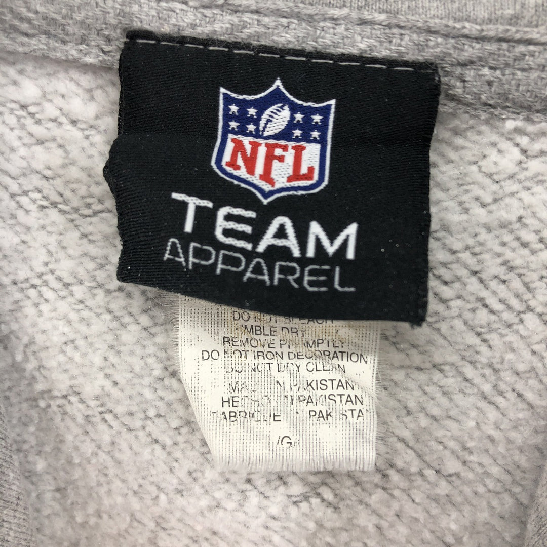 TEAM APPAREL NFL New England Patriots SUPER BOWL XLVI Pullover Hoodie, Men's Size XL cotton gray type Vintage Second Hand