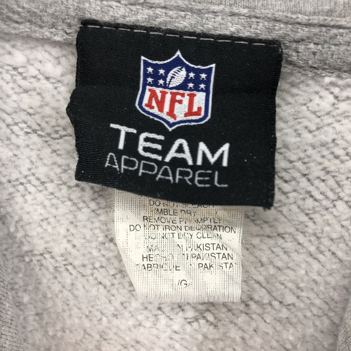 TEAM APPAREL NFL New England Patriots SUPER BOWL XLVI Pullover Hoodie, Men's Size XL cotton gray type Vintage Second Hand