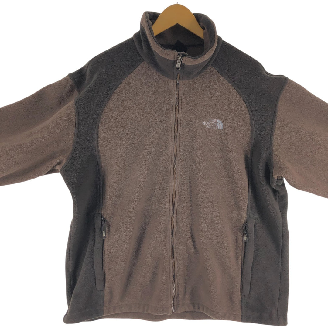 00'S THE NORTH FACE fleece jacket, men's XL size polyester brown type Vintage Second Hand