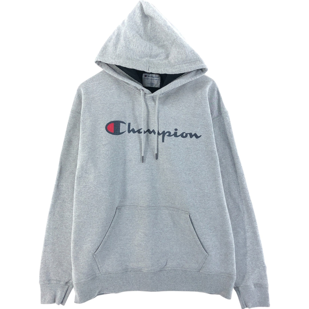 Champion Authentic Athletics Wear Pullover Hoodie, Men's XL cotton gray type Vintage Second Hand
