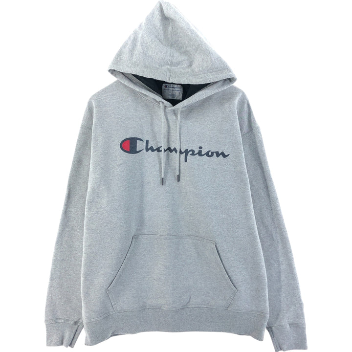 Champion Authentic Athletics Wear Pullover Hoodie, Men's XL cotton gray type Vintage Second Hand