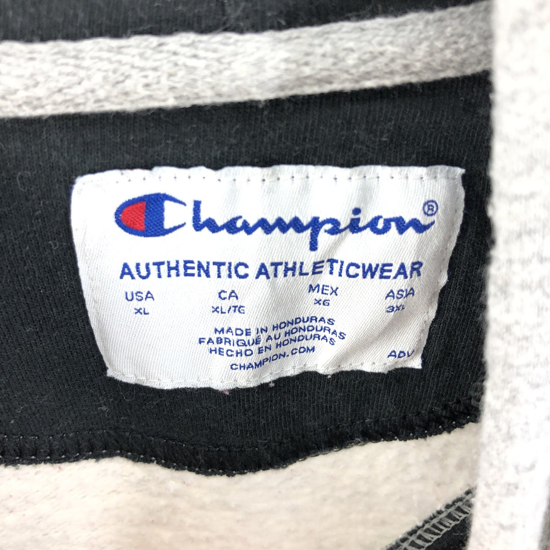 Champion Authentic Athletics Wear Pullover Hoodie, Men's XL cotton gray type Vintage Second Hand