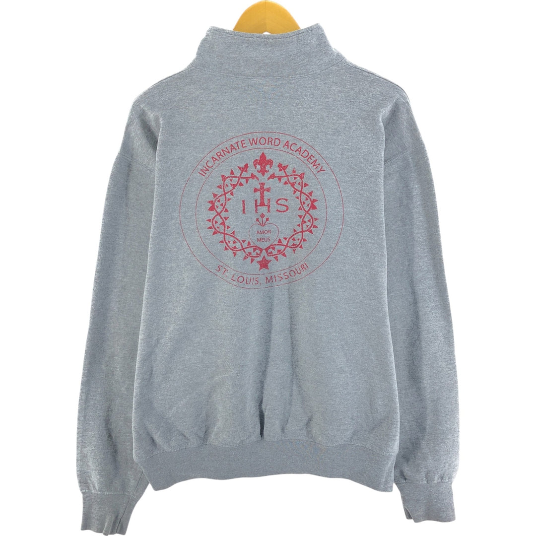 Champion ECO FLEECE Half-Zip Sweatshirt, Men's Size L unclear gray type Vintage Second Hand