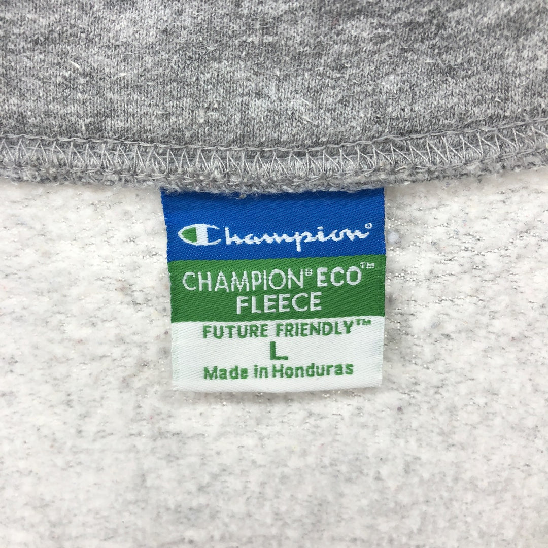 Champion ECO FLEECE Half-Zip Sweatshirt, Men's Size L unclear gray type Vintage Second Hand
