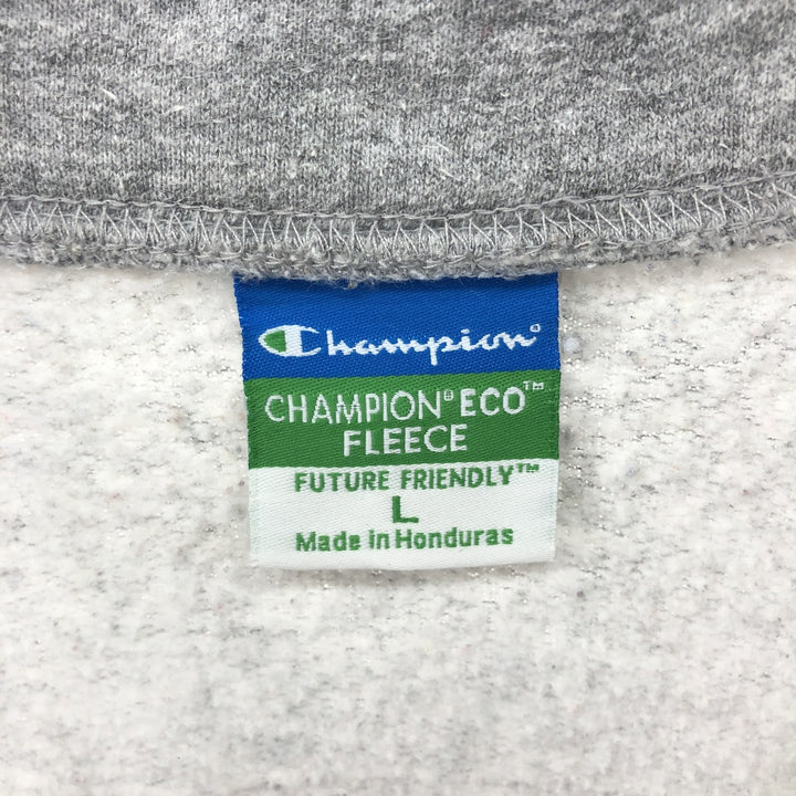 Champion ECO FLEECE Half-Zip Sweatshirt, Men's Size L unclear gray type Vintage Second Hand