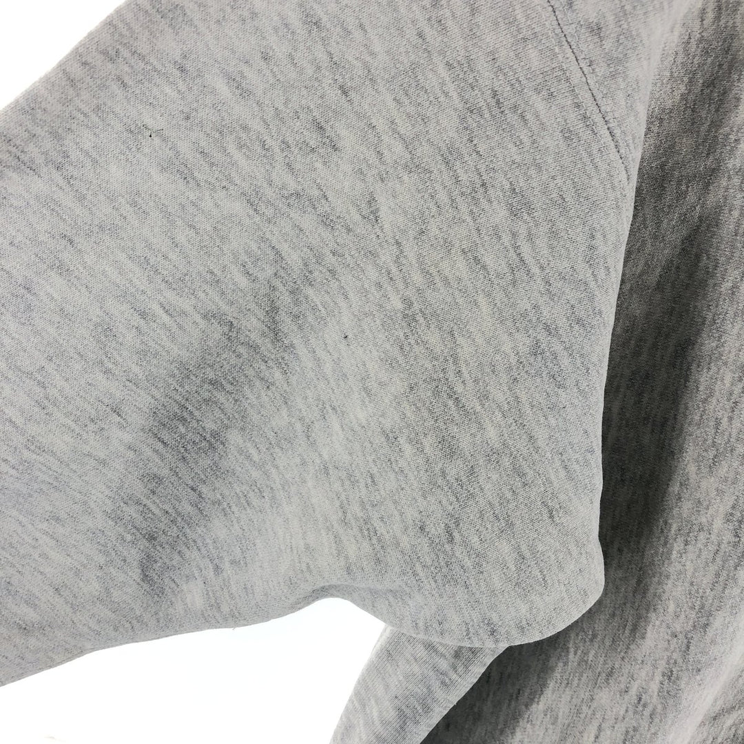 90'S University Place College Sweatshirt, Made in USA, Men's Size L, Vintage cotton gray type Vintage Second Hand