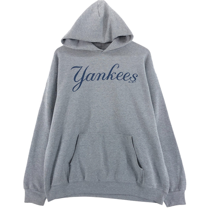 Majestic MLB New York Yankees Pullover Hoodie, Men's Size L unclear gray type Vintage Second Hand