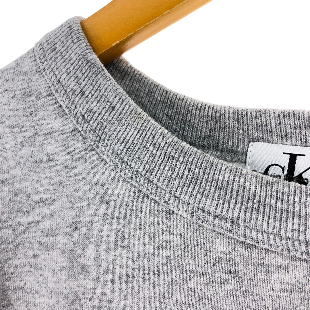 90'S Calvin Klein JEANS Logo Sweatshirt Trainer Made in USA Men's M Size Vintage /eaa501468