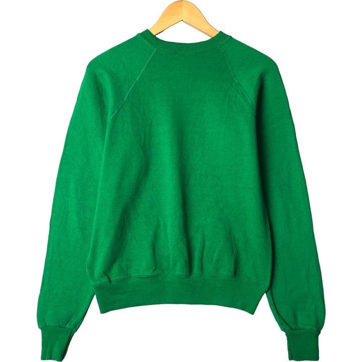 90'S Lee plain blank sweatshirt, made in USA, men's size M, vintage cotton Green type dark green Vintage Second Hand