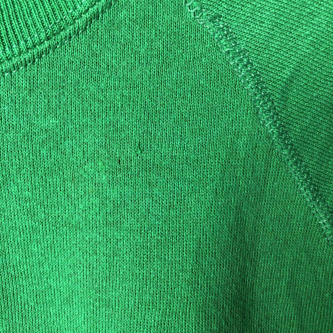 90'S Lee plain blank sweatshirt, made in USA, men's size M, vintage cotton Green type dark green Vintage Second Hand