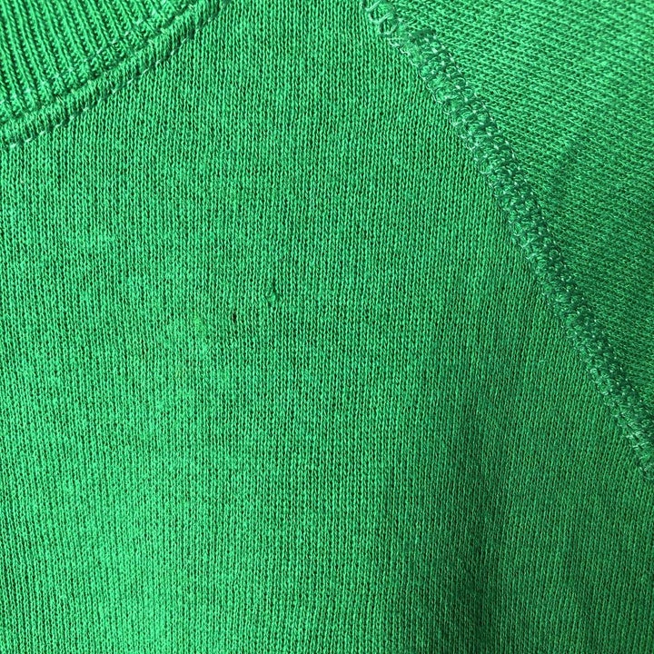 90'S Lee plain blank sweatshirt, made in USA, men's size M, vintage cotton Green type dark green Vintage Second Hand
