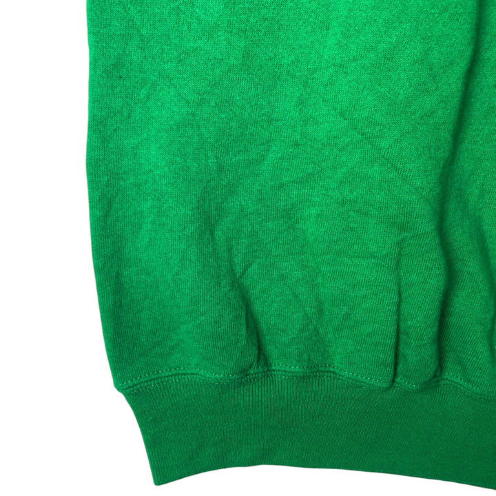 90'S Lee plain blank sweatshirt, made in USA, men's size M, vintage cotton Green type dark green Vintage Second Hand