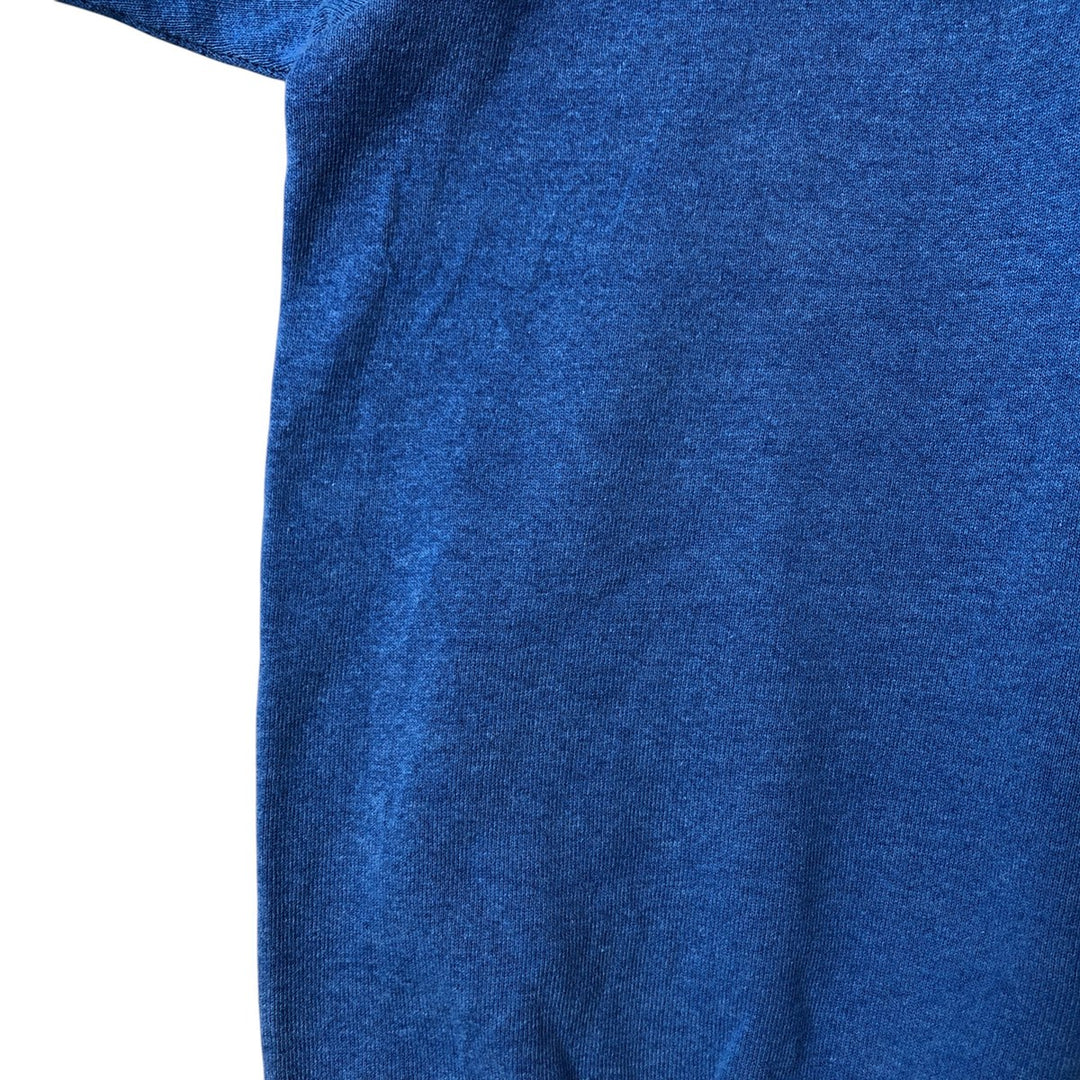 Vintage 90'S Fruit of the Loom plain blank sweatshirt, made in the USA, men's size L cotton blue type Vintage Second Hand