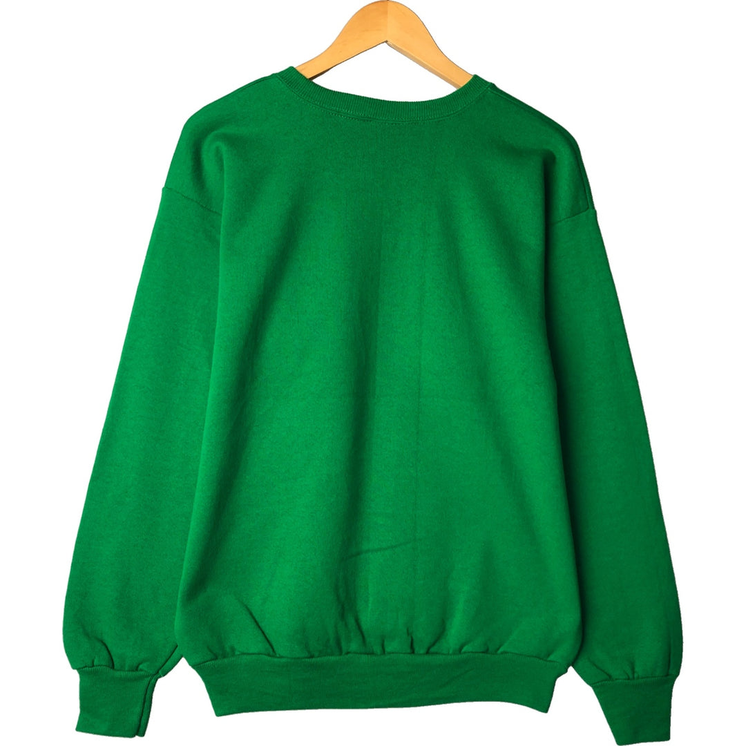 90'S Lee plain blank sweatshirt, made in USA, men's size M, vintage cotton Green type dark green Vintage Second Hand